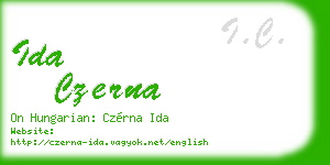 ida czerna business card